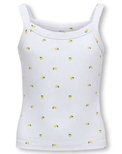 Kids Only - KOGBella Life Top - Cloud Dancer/ Lemons
